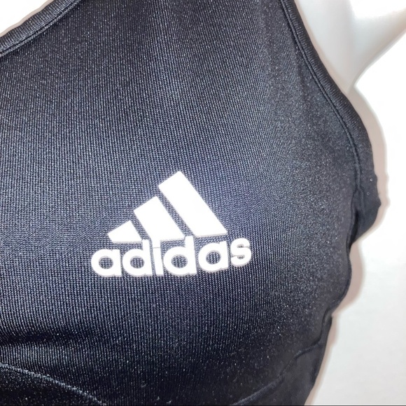 Adidas Racerback Sports Bra M Black - Picture 2 of 3